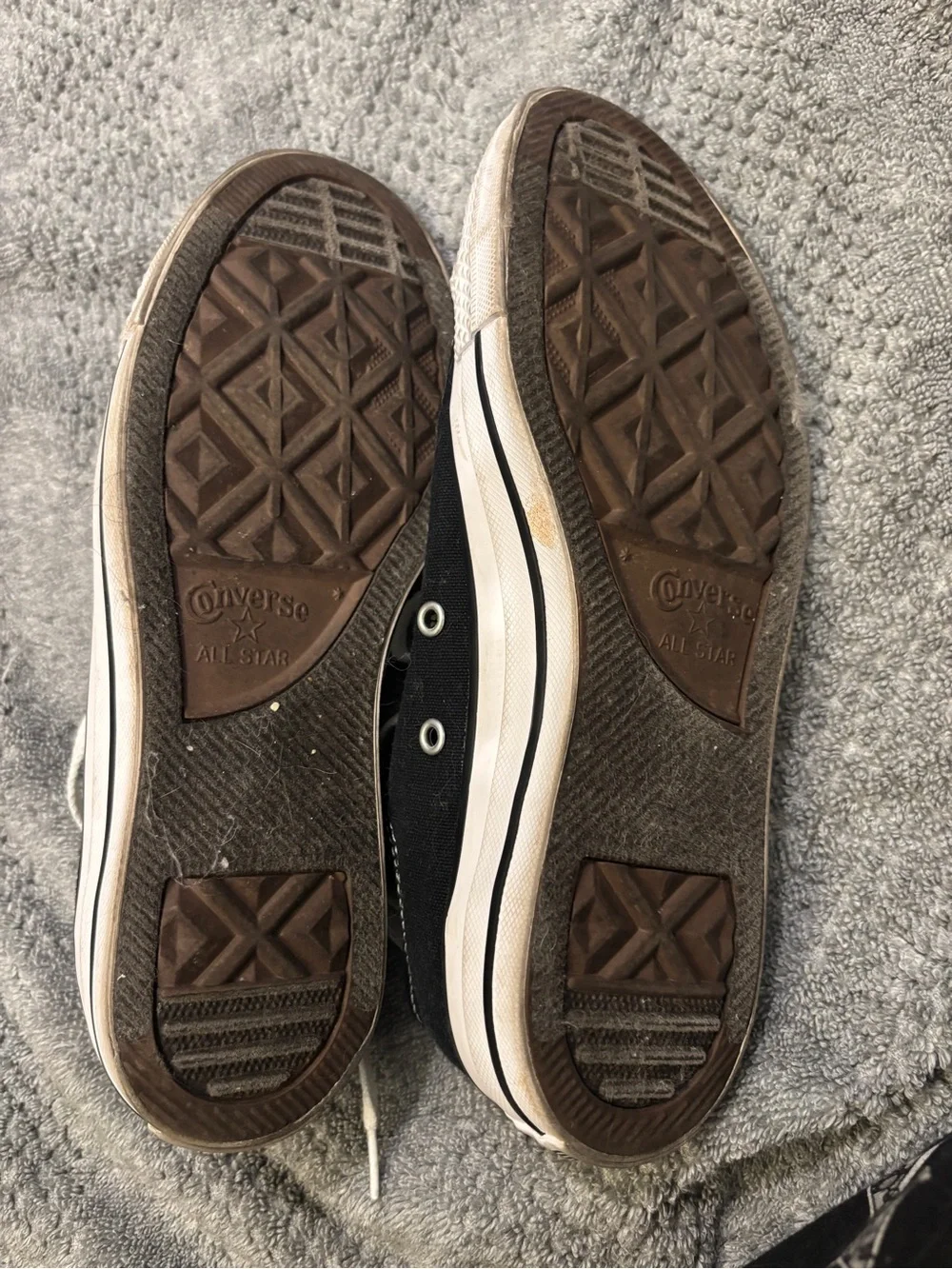 Converse Black Low Top Canvas Sneakers with White Accents